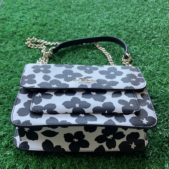 Kate Spade remi graphic blooms flap chain crossbody - Picture 3 of 16